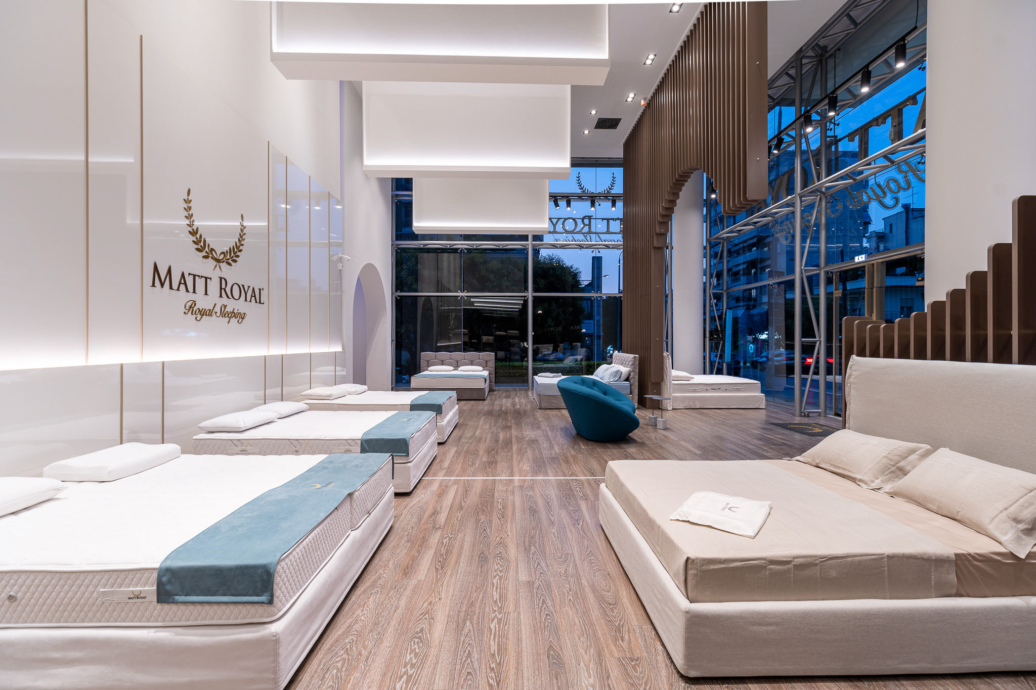 Matt Royal Matress Store Interior Design Renovation Thessaloniki