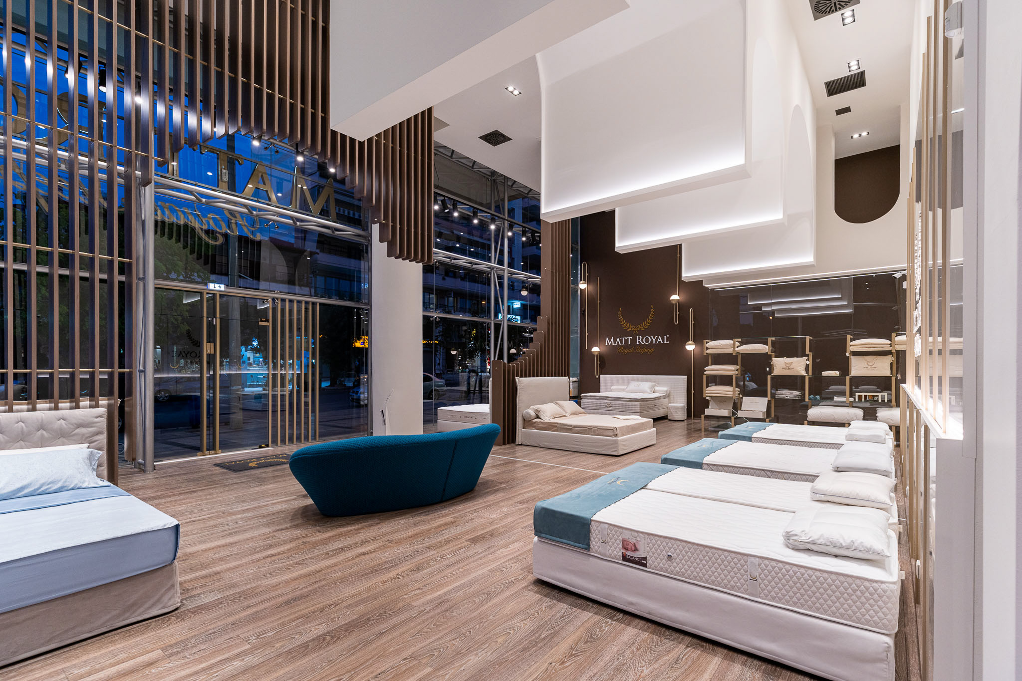 Matt Royal Matress Store Interior Design Renovation Thessaloniki