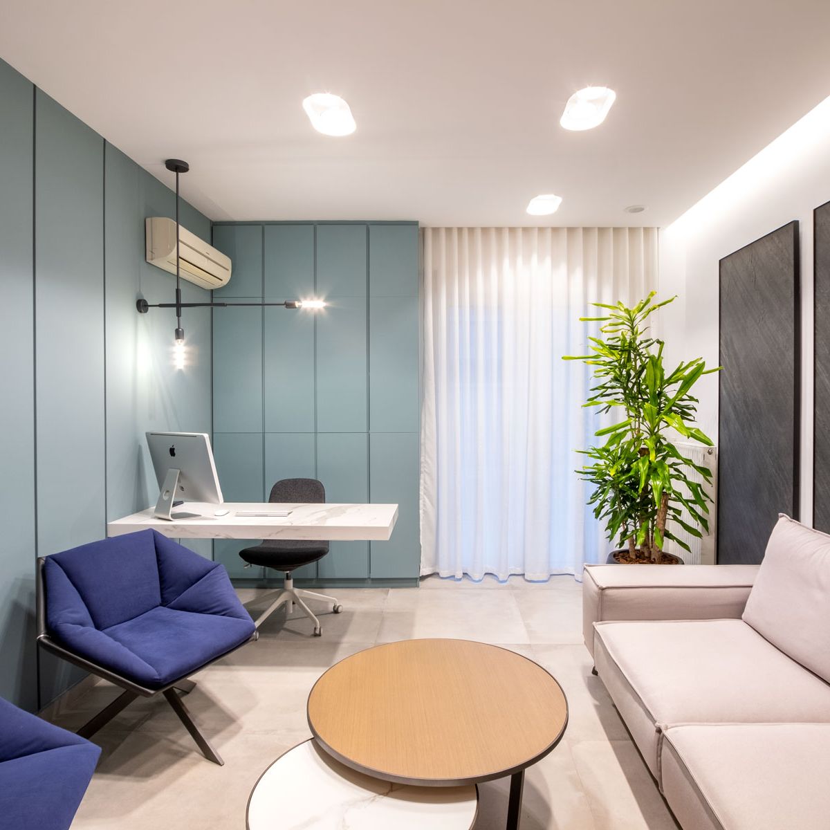 Dental cliniq renovation office and lobby design in Ilioupoli, ανακαίνιση οδοντιατρείου χώρου γραφείου και lobby στην Ηλιούπολη